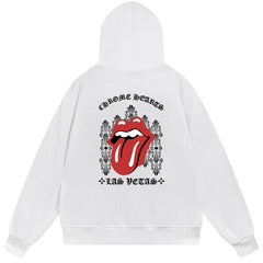 Letter Cross Pattern Hoodie #B63