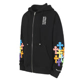 CH Letter Cross Pattern Hoodie #K26