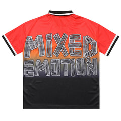Red “Paradise” Button Up Tee