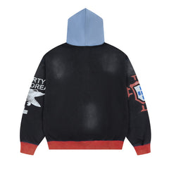 Letter Pattern Hoodie #V153