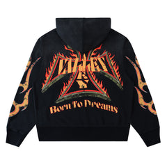Letter Pattern Hoodie #V6070