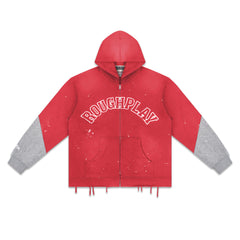 Embroidered Zipper Hoodie #R6097