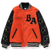 Leather Long Sleeve Baseball Jacket