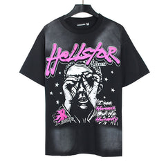 Eye-covered Portrait T-shirt
