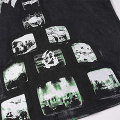 Scene Pattern T-shirt #G6188