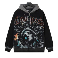 Letter Pattern Hoodies #G6908