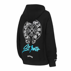 CH Letter Cross Pattern Hoodie #K02