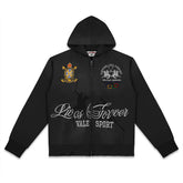 Letter Pattern Hoodie #V6086