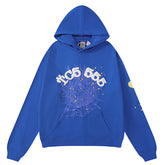 Spider Web Hoodie-Blue #8206