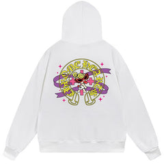 Letter Cross Pattern Hoodie #B67