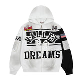 Letter Pattern Hoodie #V135