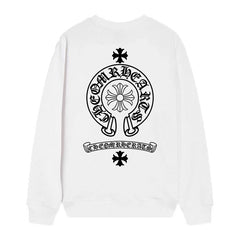 Letter Cross Pattern Sweatshirt #D19