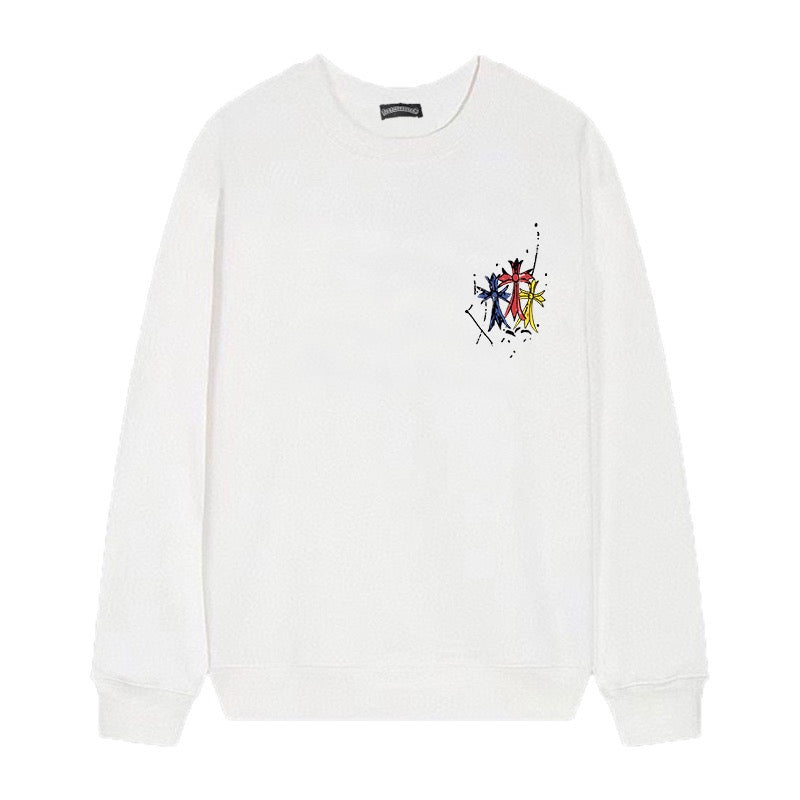 Letter Cross Pattern Sweatshirt #D42 – HELLDOPE