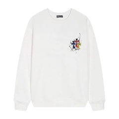 Letter Cross Pattern Sweatshirt #D42