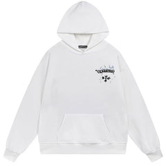 Letter Cross Pattern Hoodie #B53