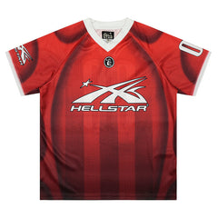 'Red Stripes' Mesh Jersey