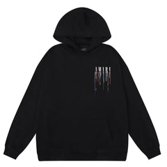 PRINTING PAINT DRIP POPOVER HOODIE