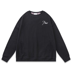 logo-embroidered cotton sweatshirt