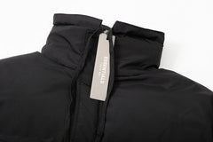 colorful laser stand collar down jacket