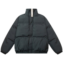 colorful laser stand collar down jacket