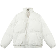 colorful laser stand collar down jacket