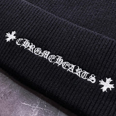 CH Letter Pattern Knit Hat
