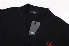 Black Core Knitted Sweater Hoodie
