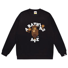 Head Cartoon Baby Milo Print Sweatshirt