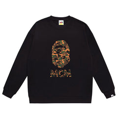 Camo Head Print Sweatshirt