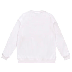 Head Cartoon Pattern Print Sweatshirt