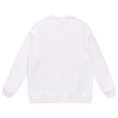 Head Pattern Letter Print Sweatshirt