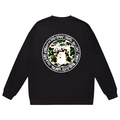 Letter Print Crew Neck Sweatshirt