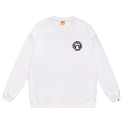 Letter Print Crew Neck Sweatshirt