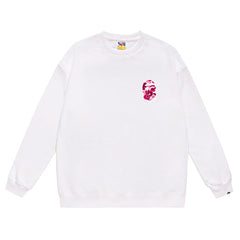 Head Pattern Print Sweatshirt