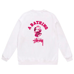 Head Pattern Print Sweatshirt
