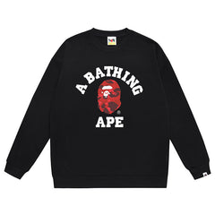 Head Letter Logo Pattern Print Sweatshirt