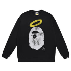 Head Pattern Print Sweatshirt