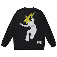 Head Pattern Print Sweatshirt