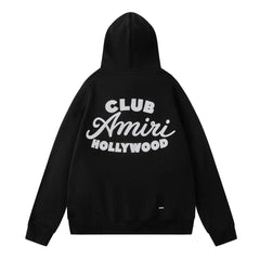 Embroidered Pattern Letter Hoodie #7213