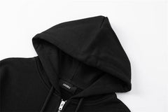 Rhinestone Pattern Letter Hoodie #7219