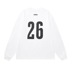 Print Letter Long-Sleeve T-Shirt #1923