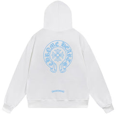 Letter Cross Pattern Hoodie #B65