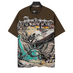 Alien Spaceship Printed T-shirt #G5189