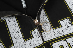 Letter Pattern Hoodie #V3446