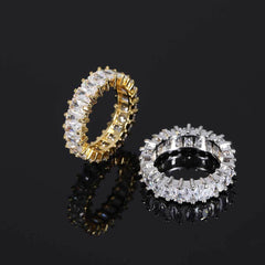 Men's Single Row Zircon Ring