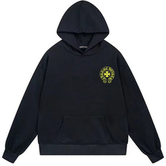 Letter Cross Pattern Hoodie #B101