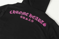 CH Letter Cross Pattern Hoodie #L3102
