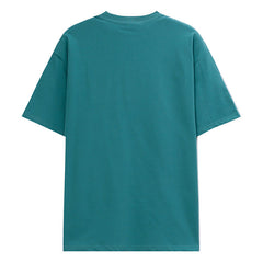 Letter Embroidery Logo T-Shirt Green