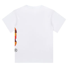 Side Big  Head T-Shirt White