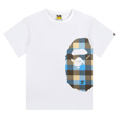 Side Big  Head T-Shirt White